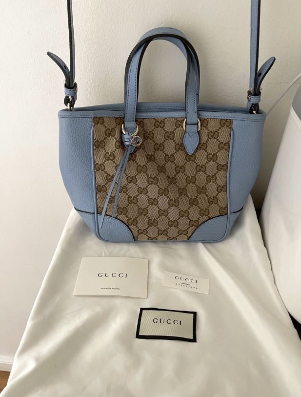 Gucci blue canvas clearance