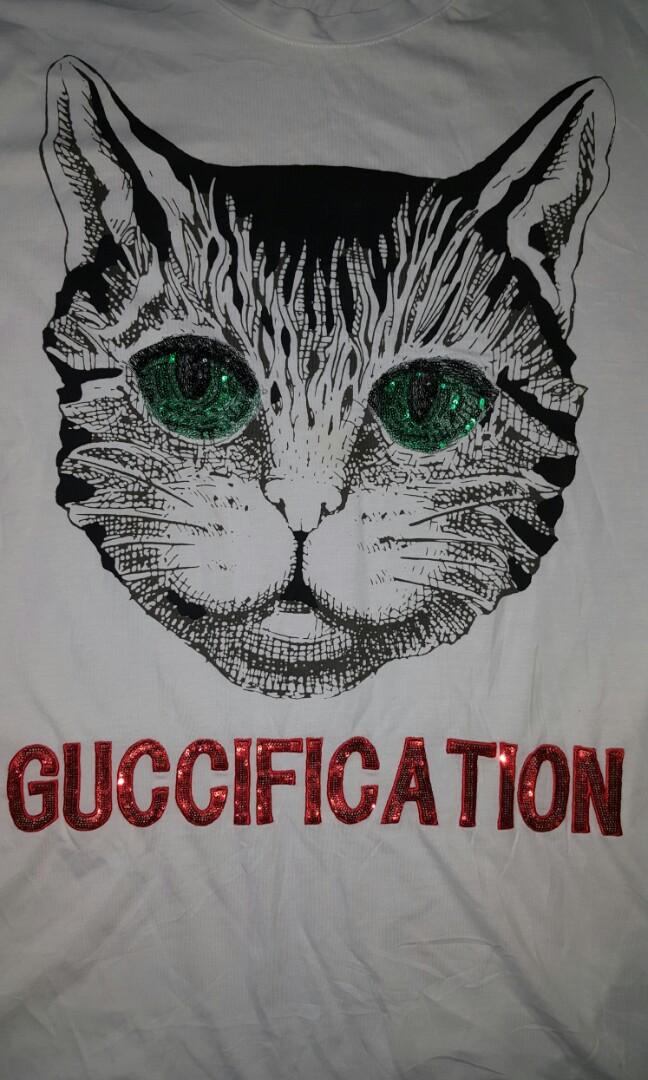 Guccification online cat shirt
