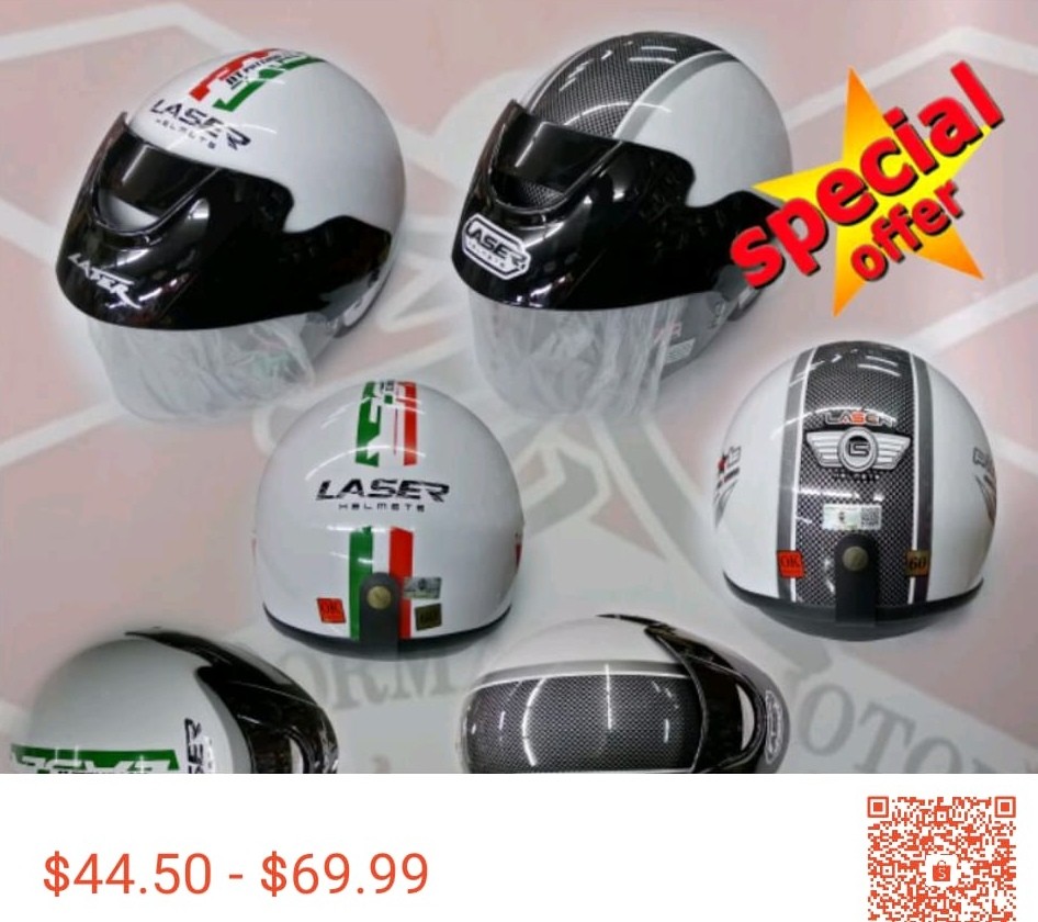 helmet laser cruiser half original, Motorcycles, Motorcycle Apparel on Carousell