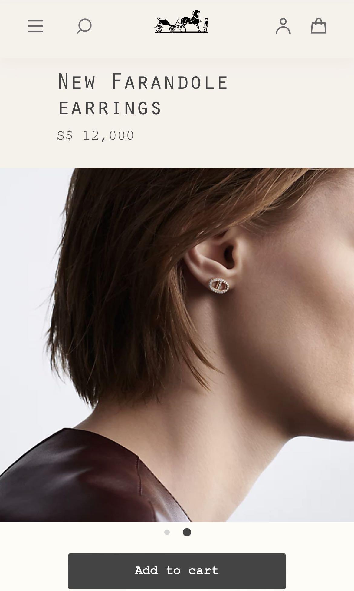 Hermes New Farandole Diamond Earrings