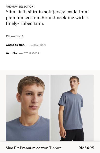 Slim Fit Premium Cotton T-shirt