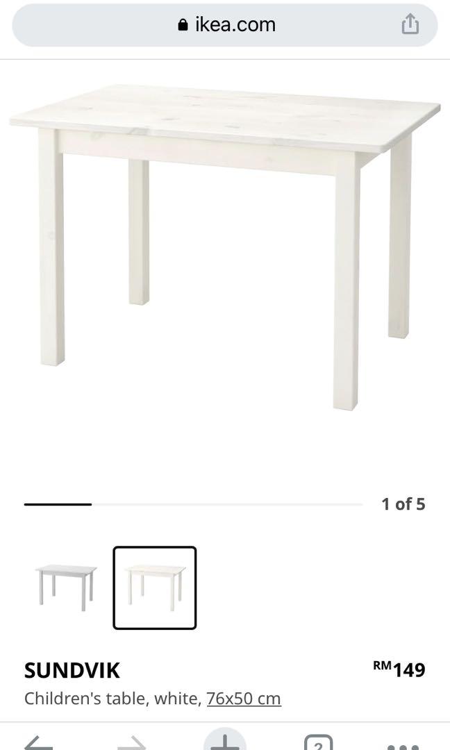 Ikea sundvik shop children's table