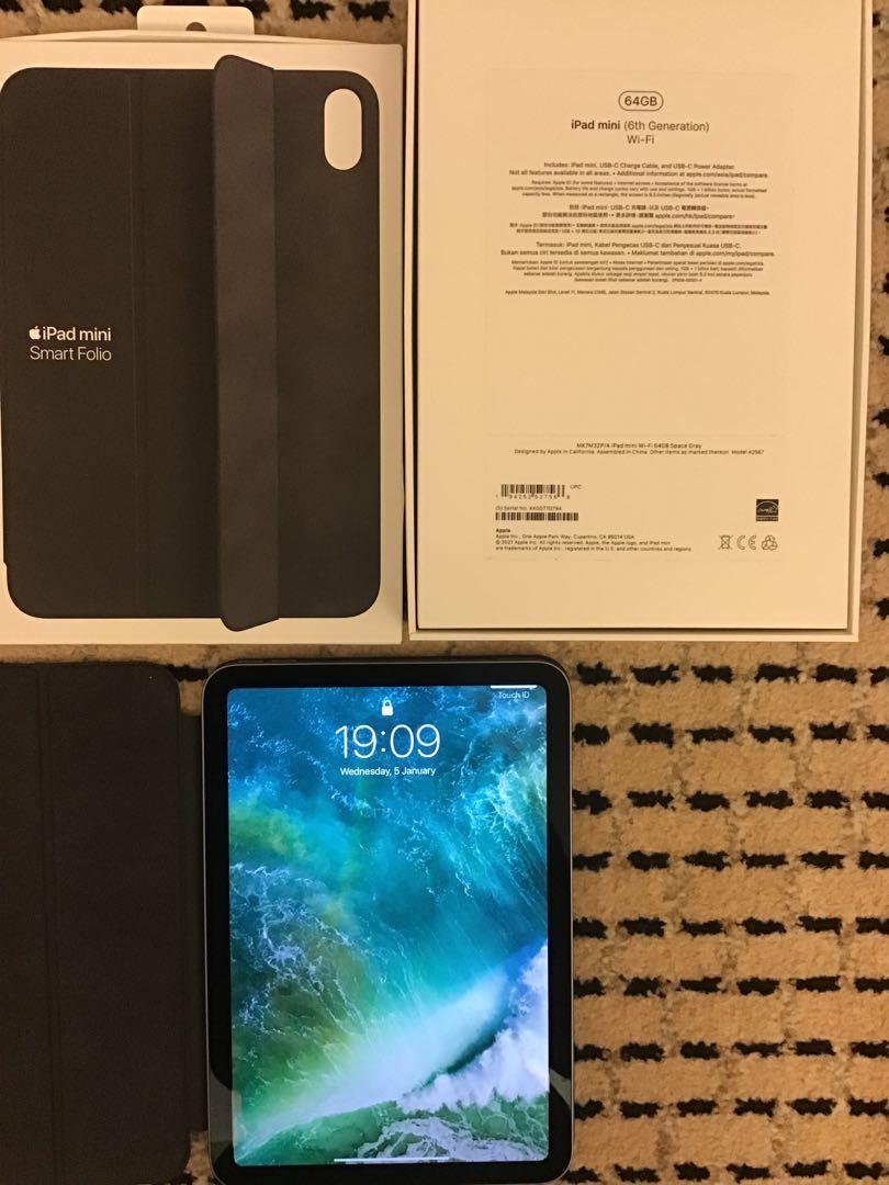 iPad mini （分類：平板電腦 - iPad）位於 Hong Kong。 由 ashleighth 提交（商品編號 1135548987，圖片 2）。簡介： iPad mini , 6 Generation with Wi-Fi, Space Grey great condition . Barely used . Include smartfolio Purchased on the 7/12/21。