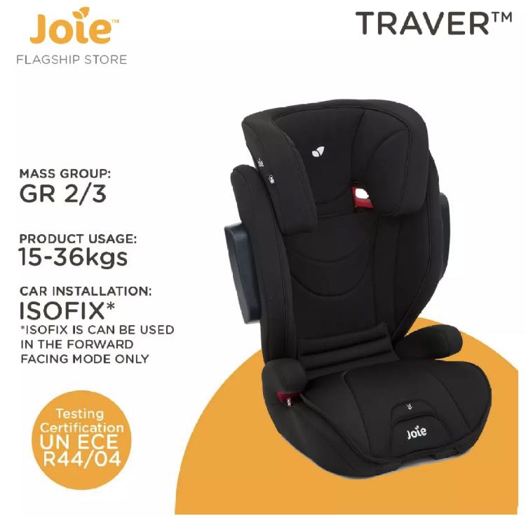 Joie® Traver Shield car seat 1/2/3 (9-36kg) Coal - Pikolin