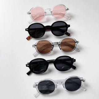 Brand New Summer Korean Style Luxurious Retro Vintage Small Oval Eyewear Shades Men Women Fashion Summer Polarized Sunglasses