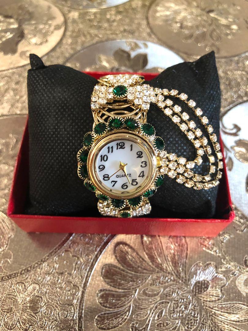 Ladies Rhinestones Wrist Watch Luxury Watches on Carousell