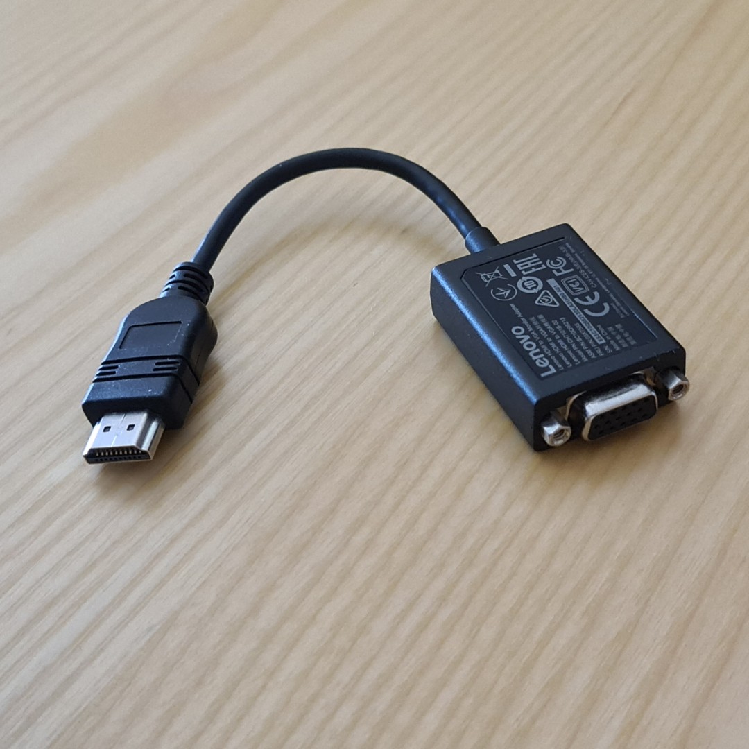 Lenovo HDMI to VGA Monitor Adapter, Computers & Tech, Parts