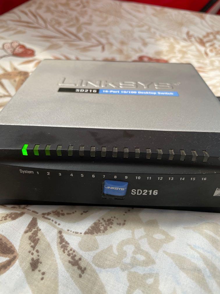 Linksys SD216 16 Port 10/100 Desktop Switch (Category: Networking) located in Naga. Submitted by tribalcloud (Listing ID 1135462592, Image 2). Description: Linksys SD216 16 Port 10/100 Desktop Switch Working condition .