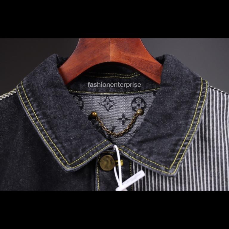 Louis Vuitton LOUISVUITTON Size: 56 22SS RM221M UZD HMA20E Monogram Crazy  Denim Workwear Denim Jacket