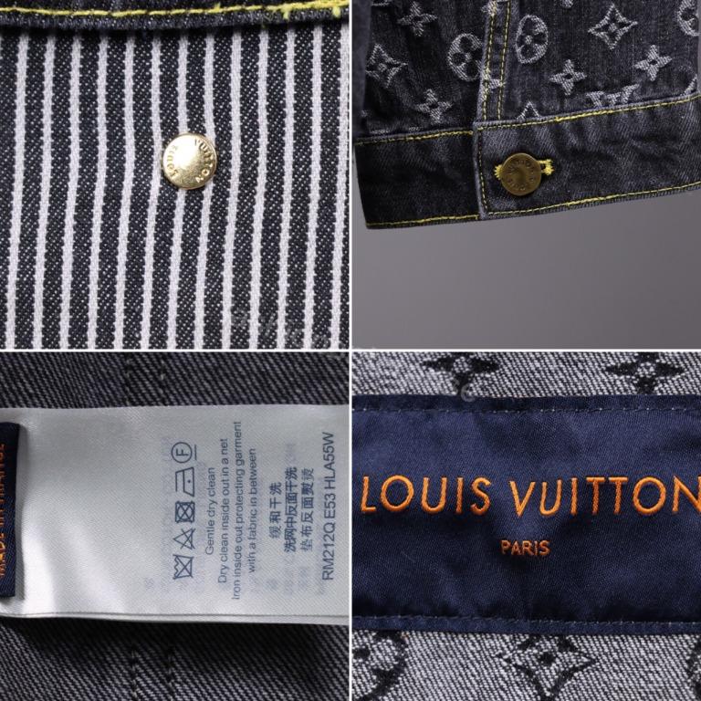 Louis Vuitton Monogram Crazy Denim Workwear Graphic Print Denim