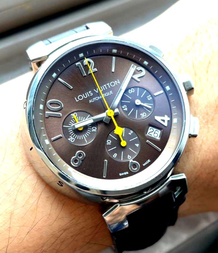 Louis Vuitton Q1122 Tambour Chronograph Mens Watch