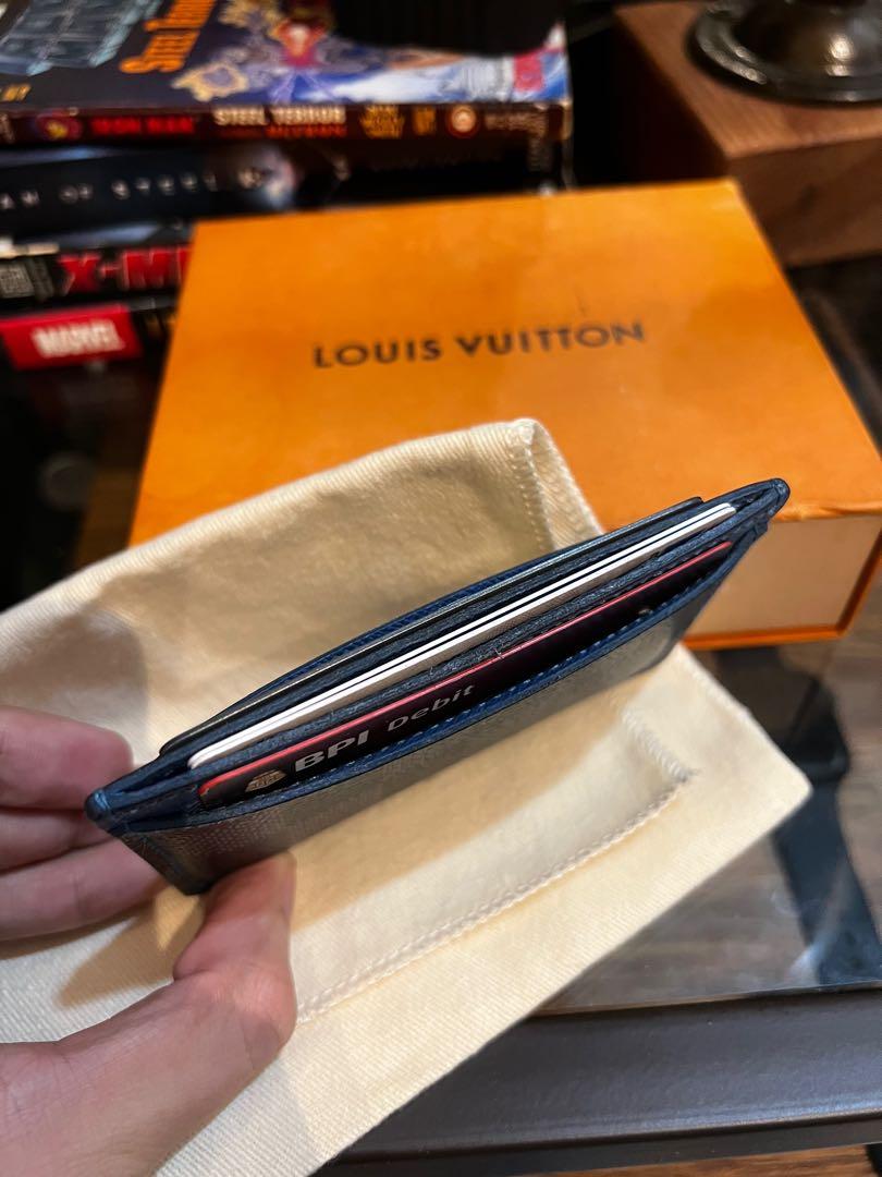 Louis Vuitton Card Holder Damier Graphite - 5 For Sale on 1stDibs  louis  vuitton card holder damier graphite grey/blue, id holder lv, lv damier card  holder