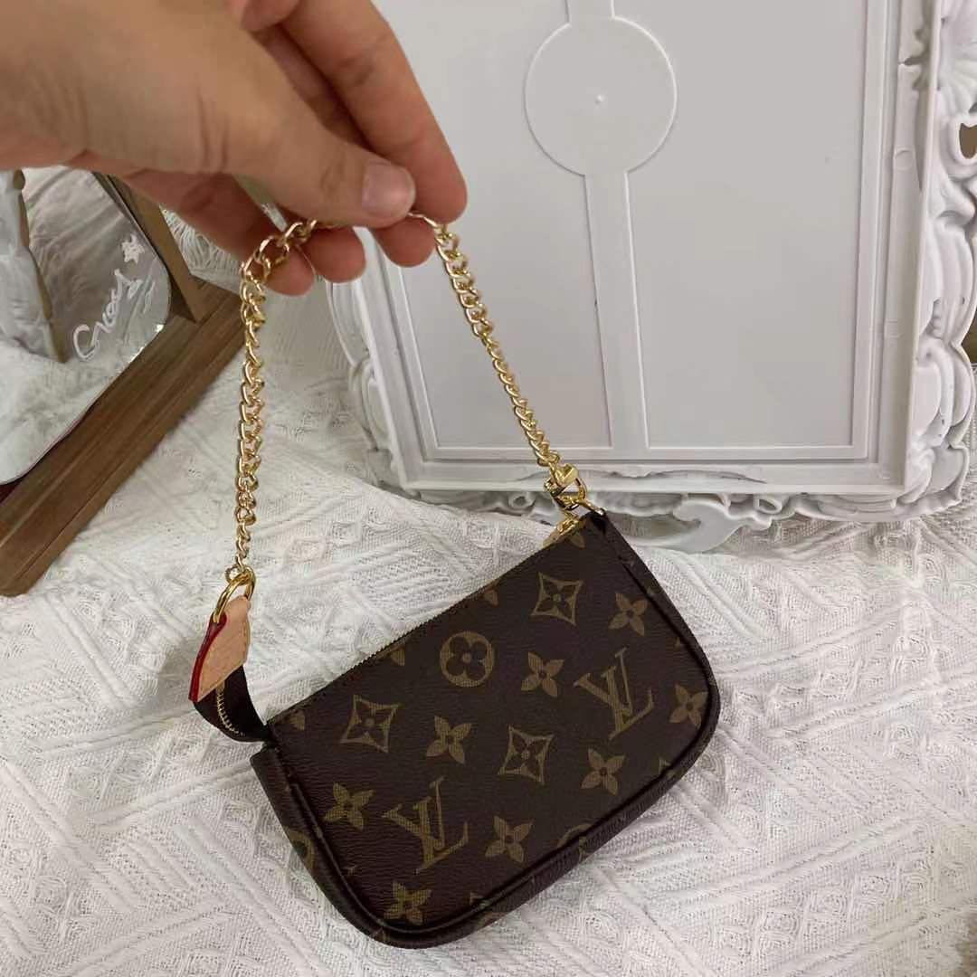 Authentic Louis Vuitton Mini Pochette/Long Wallet box, Luxury, Bags &  Wallets on Carousell