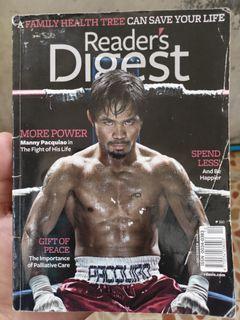 MANNY PACQUIAO | READER'S DIGEST DECEMBER 2008 ISSUE | RARE 🔥🔥🔥