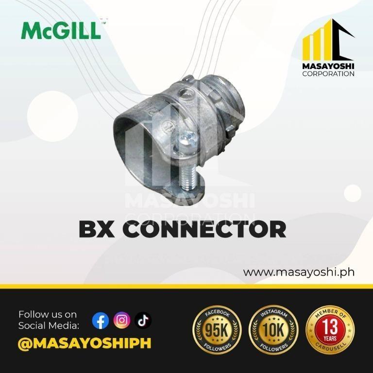 McGill BX Connector (Straight) 1/2" Model BXS050 Conduit