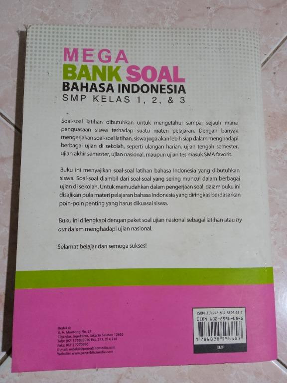 MEGA BANK SOAL BAHASA INDONESIA SMP KELAS 1 2 DAN 3