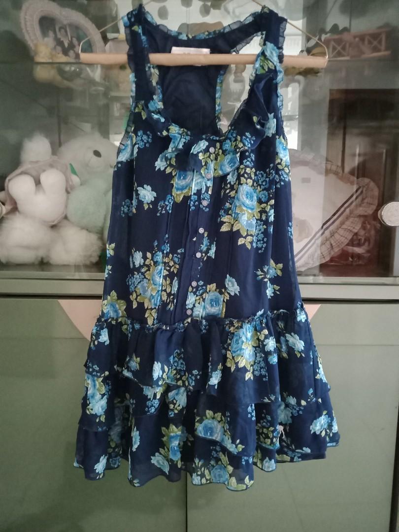 Mini dress abercrombie sifon flower 