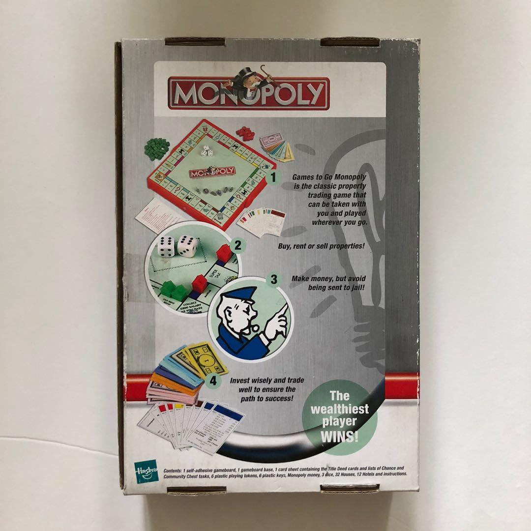 monopoly board game (games to go) (Category: Board Games & Puzzles) located in San Juan City. Submitted by _jellyfish (Listing ID 1135507882, Image 2). Description: .