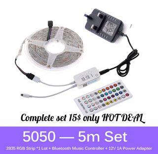 Music sensor 5050 LED strip light long life aln low power consumption easy to self install