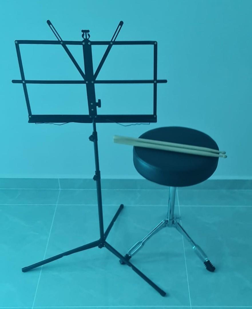 Muza DD650RX Drumset Drum Chair Stand Instrument, Hobbies & Toys, Music