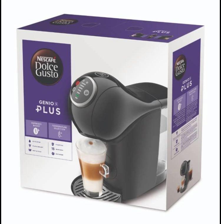 NDG Nescafe Dolce Gusto Genio S Plus Capsule Coffee machine black colour, TV & Home Appliances