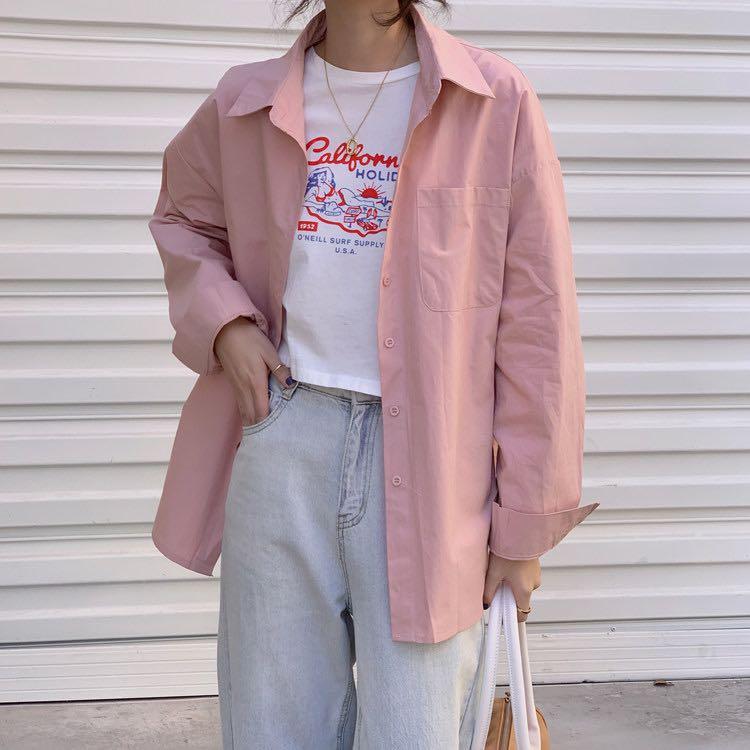 [NEW COLORS] Lamech WHITE Smart Collar Pocket Linen Long Sleeve Top