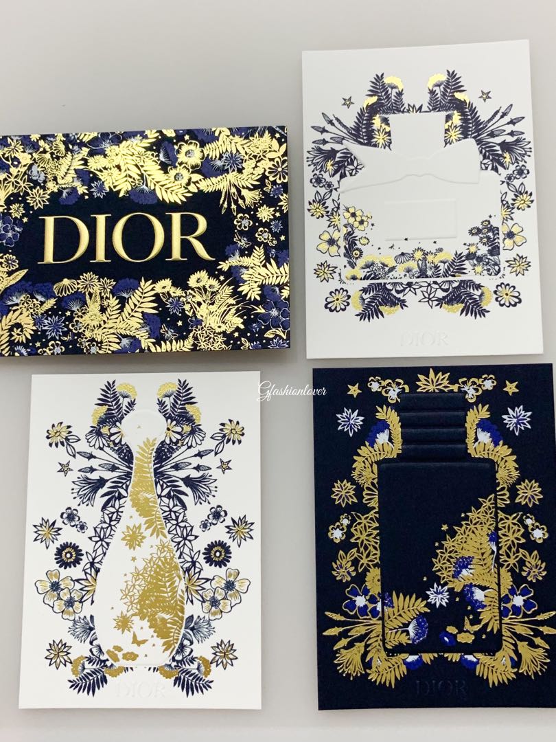 Dior Christmas Card, Hobbies & Toys, Stationery & Craft, Occasions & Party  Supplies on Carousell