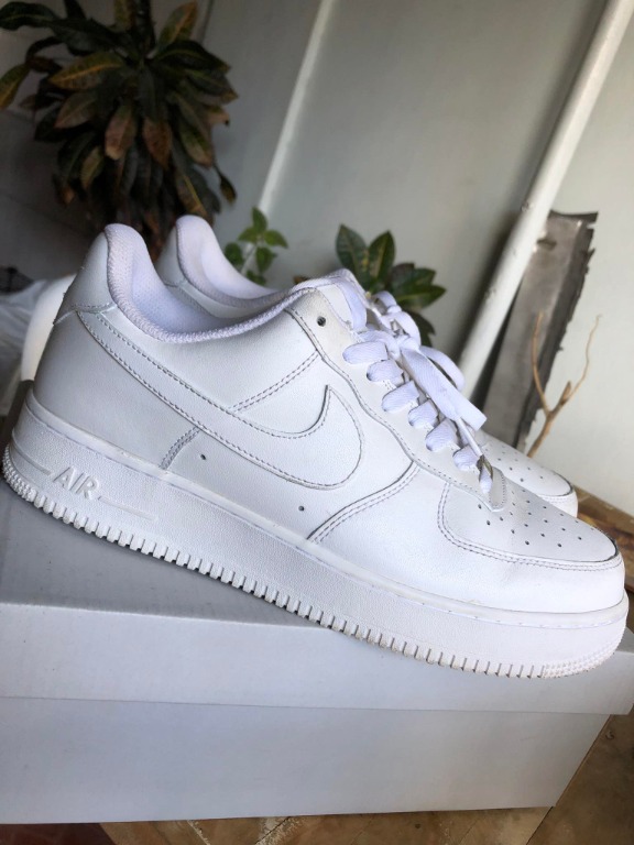 ergens bij betrokken zijn etiket Contractie Nike "Air Force 1" Low White (Size 11 US, Size 45 EU), Men's Fashion,  Footwear, Sneakers on Carousell