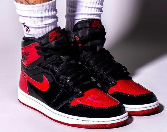 Nike Air jordan 1 high Patent leather Us 10, Men's Fashion, Footwear,  Sneakers on Carousell