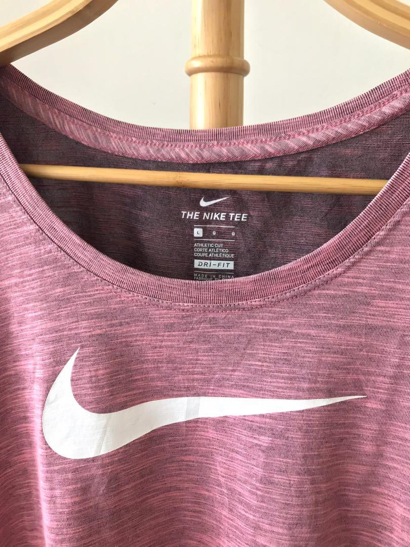 Nike athletic cut online dri fit tee