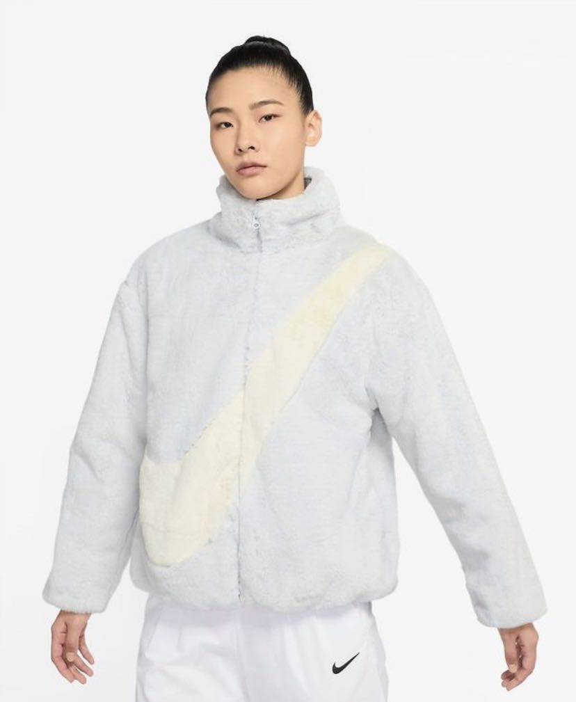 fluffy nike coat