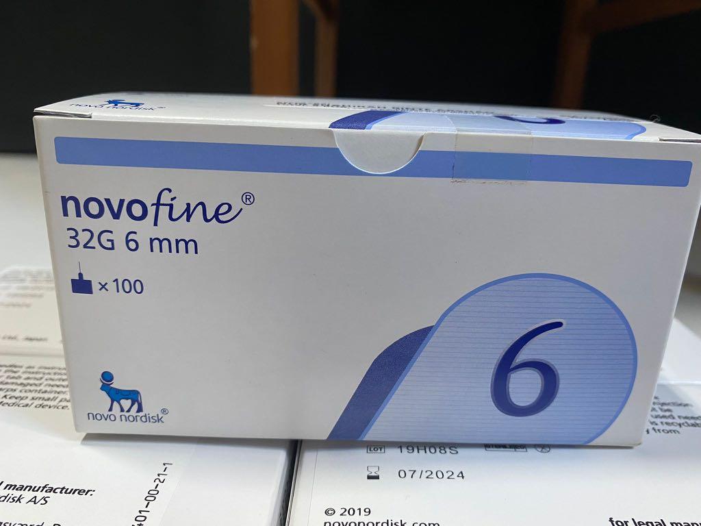 NovoFine 32G 6mm Pen Needles 100/BX