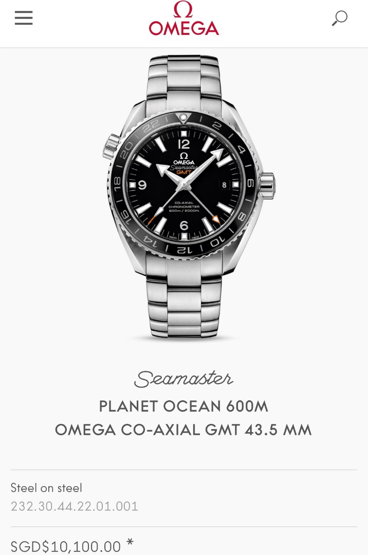 Omega Seamaster Planet Ocean 600m Co 