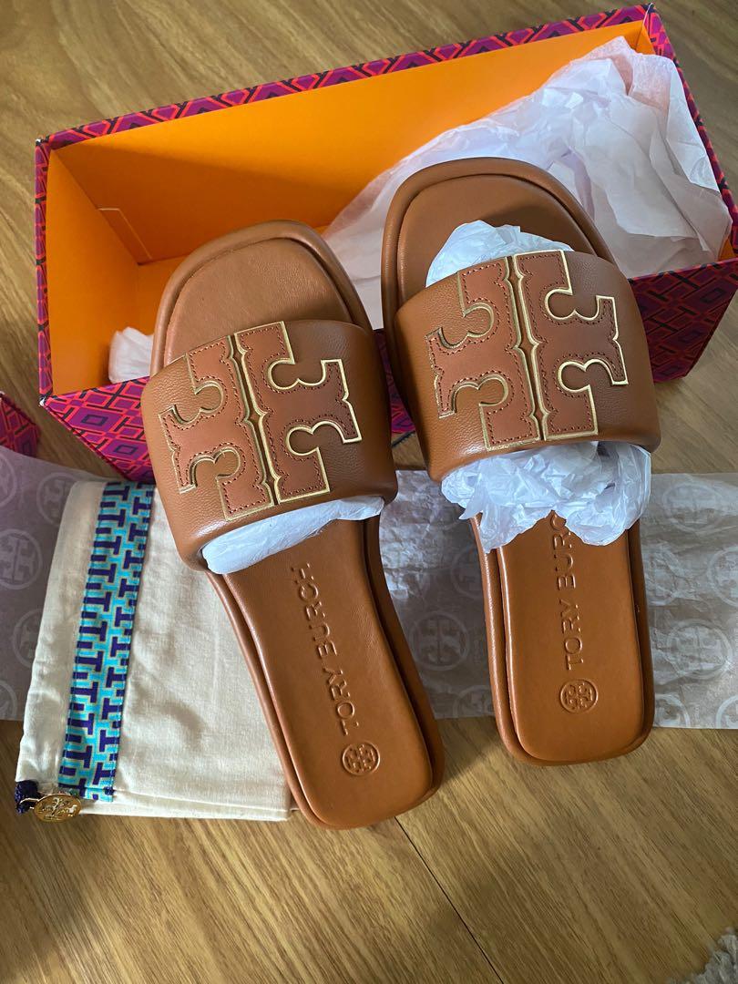 Original Tory Burch Double T Sandals, Women's Fashion, Footwear, Flats &  Sandals on Carousell