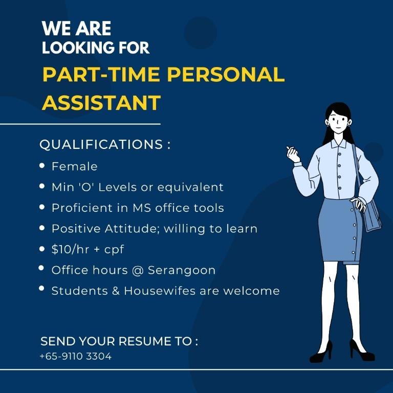 Part-Time or Full-Time Personal Assistant, Jobs, Admin & Finance on  Carousell