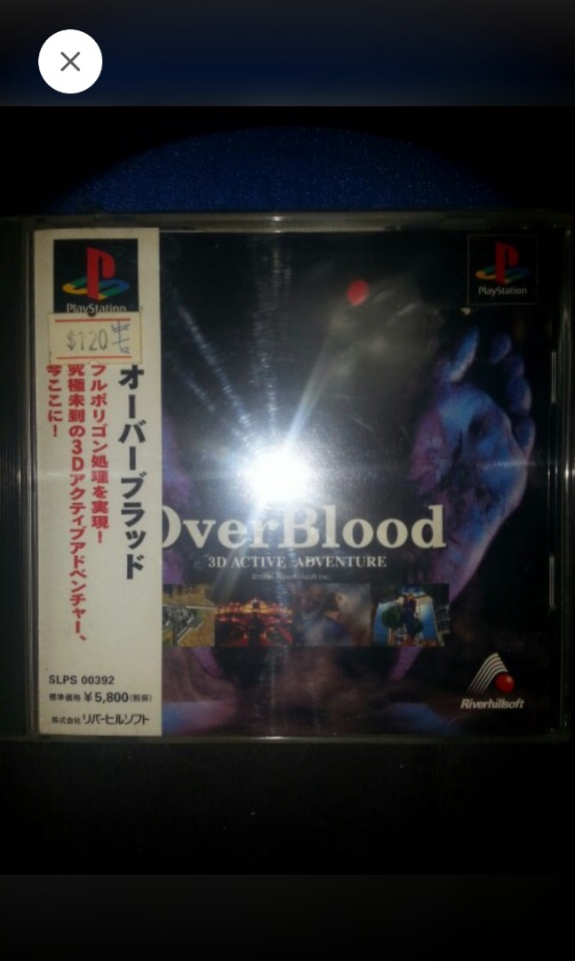 Sony P1 PlayStation One TV Game Over Blood OverBlood 3D Active