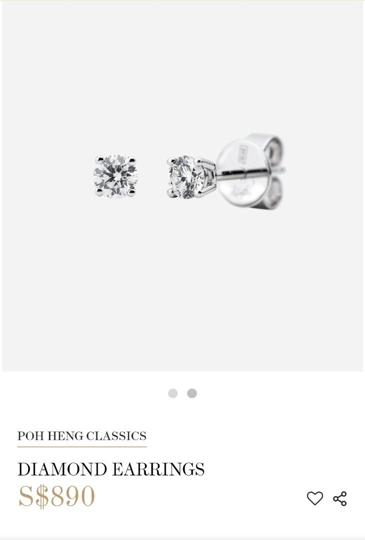 Poh heng diamond earrings cheap