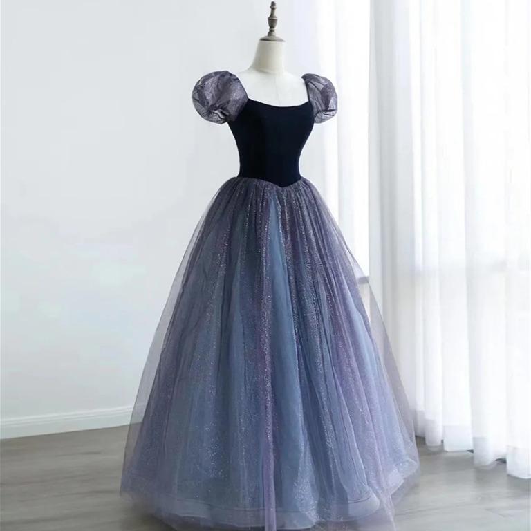 Purple princess prom dress discount