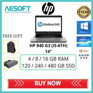 Refurbished Laptop HP Elitebook 840 G3 / 14'' / i5-6th Second Hand Laptop  WITH MOUSE