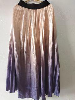 Rok plisket rainbow peach purple