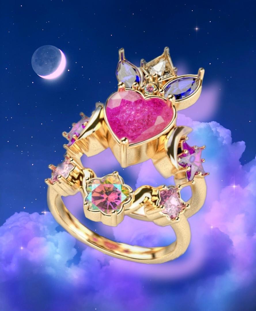 Sailor Moon ring & jewelry, Women's Fashion, Jewelry & Organisers