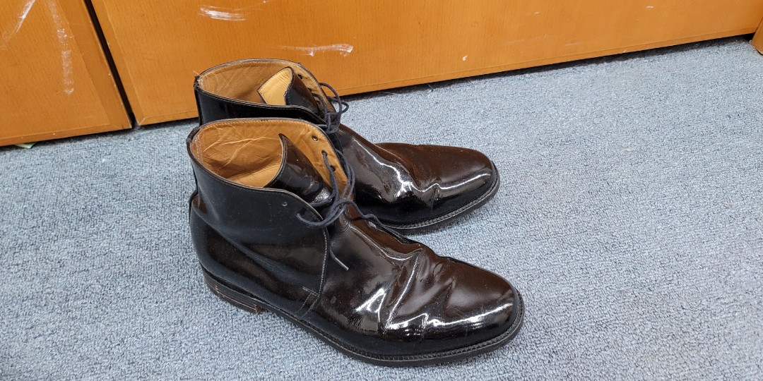 英軍紀律部隊禮服山打佐治靴Sanders George boots UK 9, 男裝, 鞋, 靴