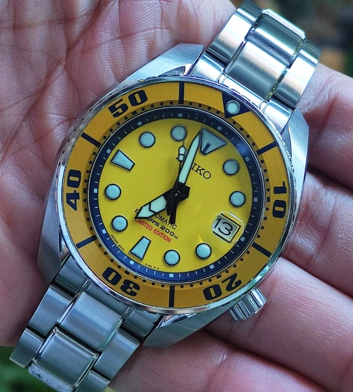 Seiko sumo yellow limited edition hotsell