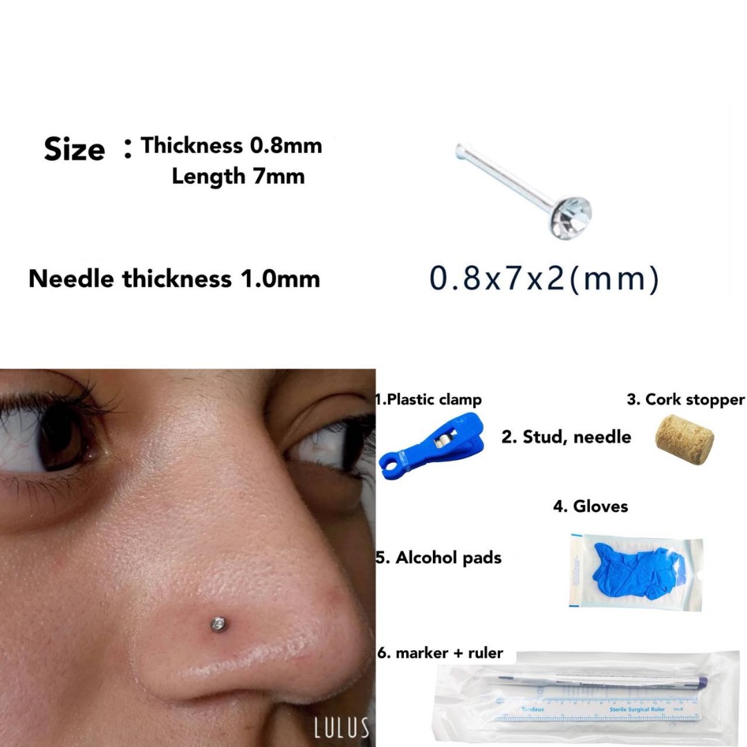 Self piercing kit nose ( P13 ), Everything Else on Carousell