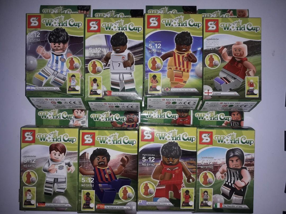 2018 Soccer World Cup Lego Set 8 Custom Printed Lego Minifigures Mondial New 