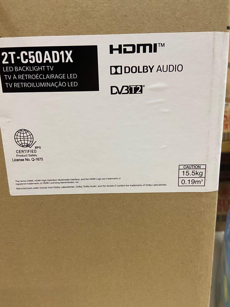 Sharp 50Inch Full HD Basic TV 2TC50AD1X, TV & Home Appliances, TV