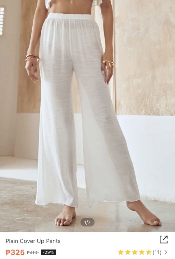Becca Crochet Cover Up Pants in White  Lyst