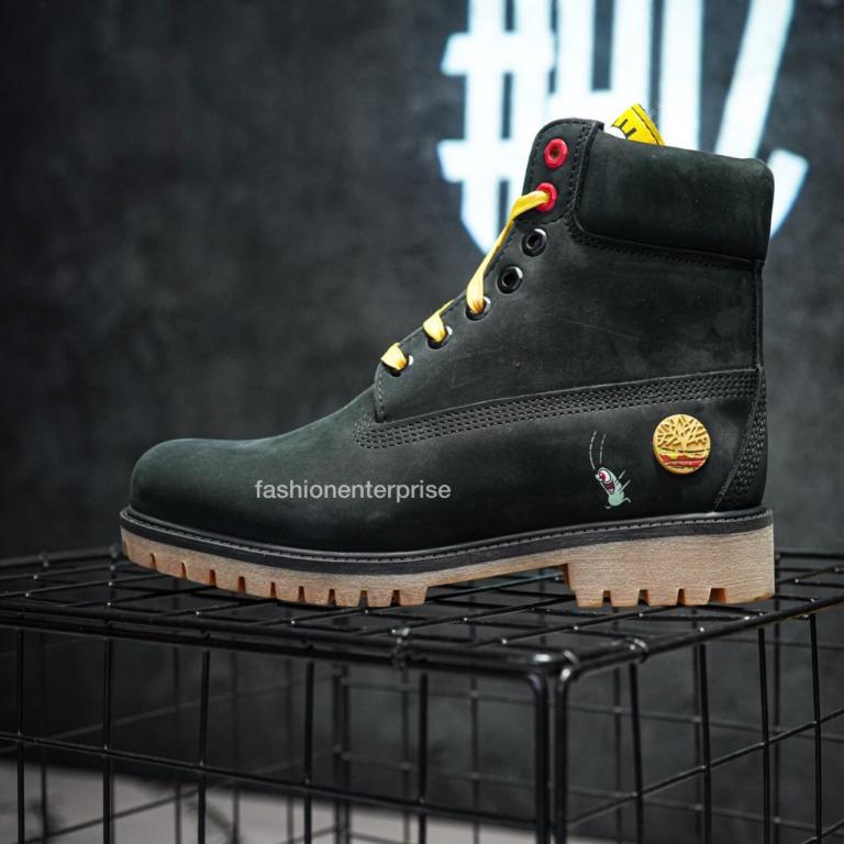 Spongebob 2025 timberlands black