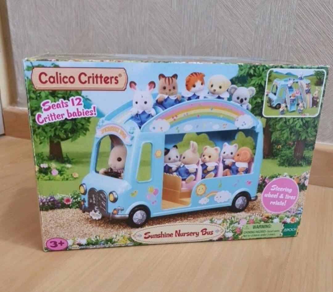 Calico critters new arrivals sunshine nursery bus