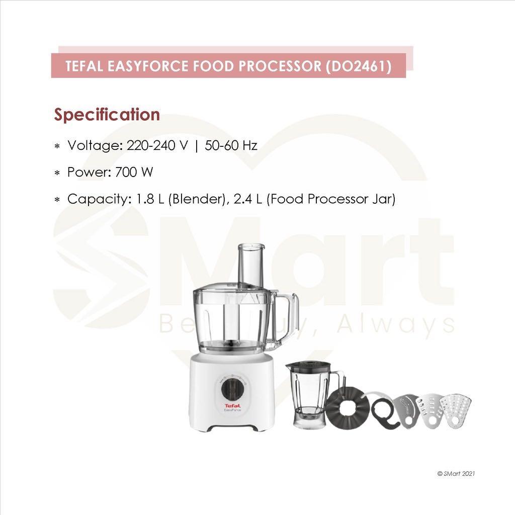 Tefal EasyForce food processor, TV & Home Appliances, Kitchen